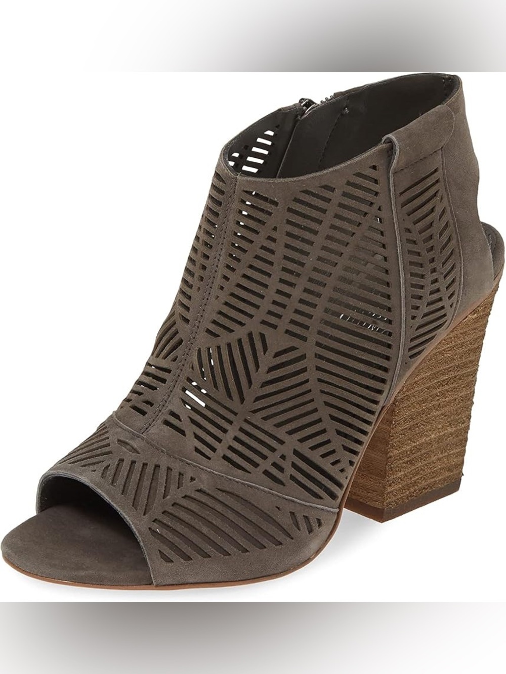 Vince Camuto Womens Kimora Laser Cut Peep Toe Slingback Sandals